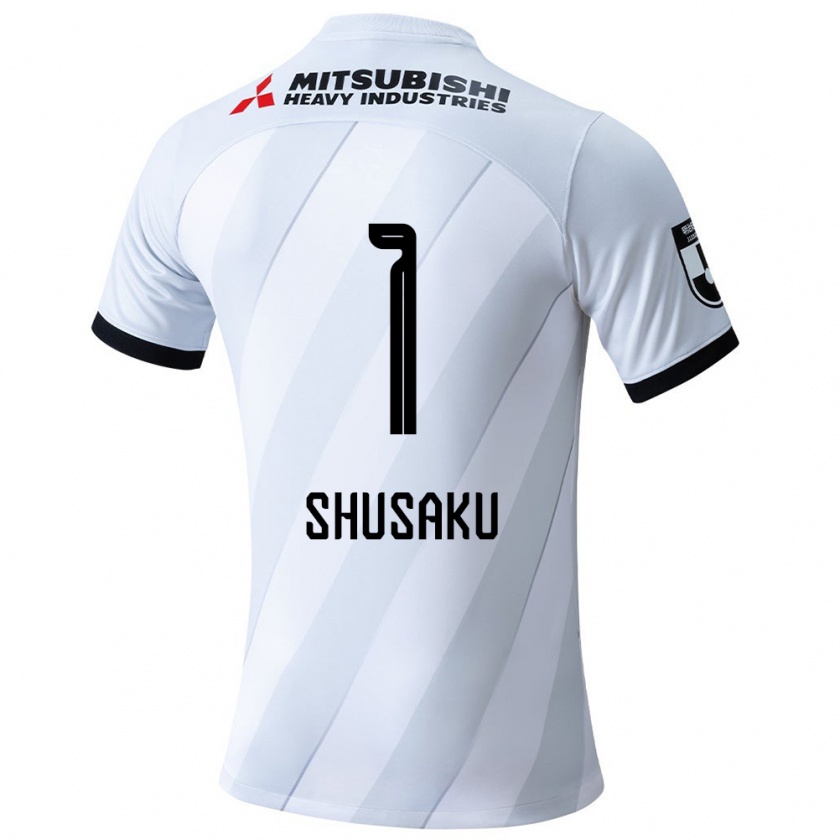 Kandiny Niño Camiseta Shusaku Nishikawa #1 Gris Blanco 2ª Equipación 2024/25 La Camisa Chile