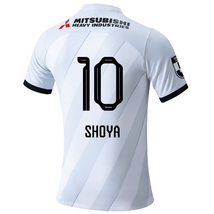 Kandiny Niño Camiseta Shoya Nakajima #10 Gris Blanco 2ª Equipación 2024/25 La Camisa Chile