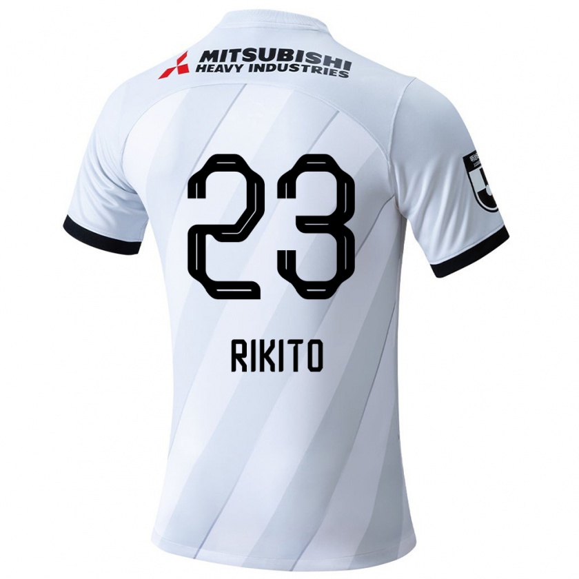 Kandiny Niño Camiseta Rikito Inoue #23 Gris Blanco 2ª Equipación 2024/25 La Camisa Chile