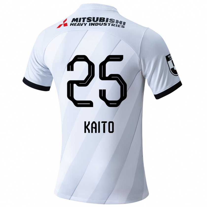 Kandiny Niño Camiseta Kaito Yasui #25 Gris Blanco 2ª Equipación 2024/25 La Camisa Chile