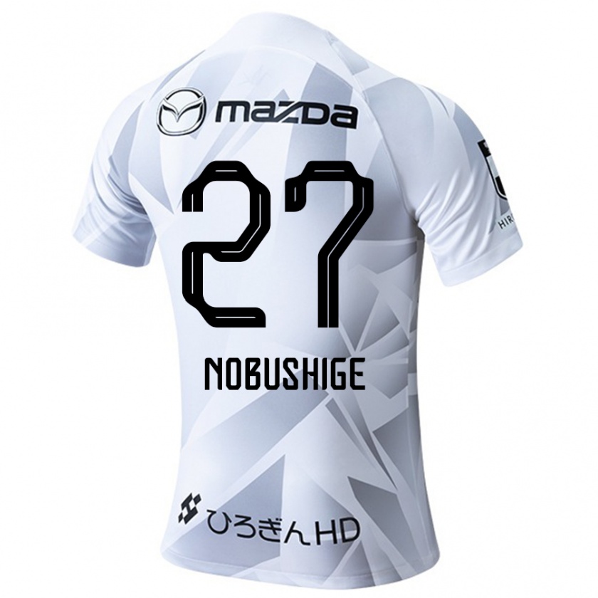 Kandiny Niño Camiseta Ryojiro Nobushige #27 Blanco Gris Negro 2ª Equipación 2024/25 La Camisa Chile