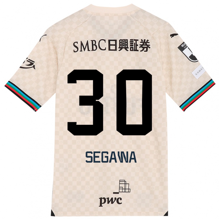 Kandiny Niño Camiseta Yusuke Segawa #30 Blanco Gris 2ª Equipación 2024/25 La Camisa Chile