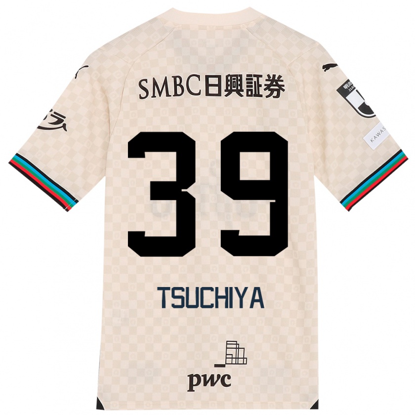 Kandiny Niño Camiseta Kaito Tsuchiya #39 Blanco Gris 2ª Equipación 2024/25 La Camisa Chile