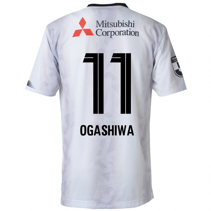 Kandiny Niño Camiseta Tsuyoshi Ogashiwa #11 Blanco Negro 2ª Equipación 2024/25 La Camisa Chile