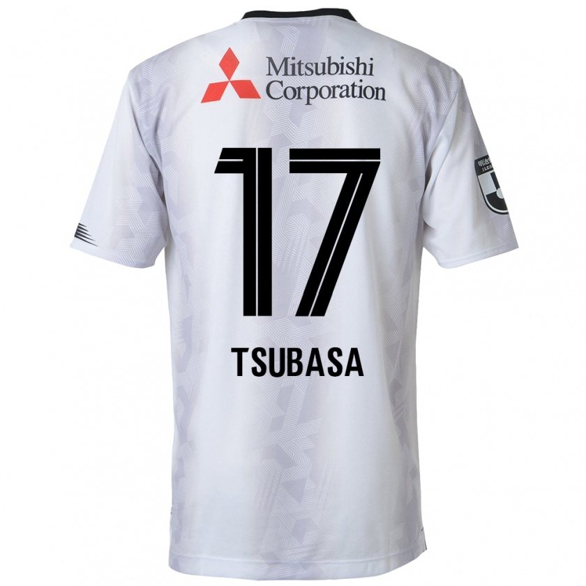 Kandiny Niño Camiseta Tsubasa Terayama #17 Blanco Negro 2ª Equipación 2024/25 La Camisa Chile