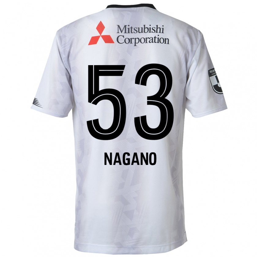 Kandiny Niño Camiseta Shuto Nagano #53 Blanco Negro 2ª Equipación 2024/25 La Camisa Chile