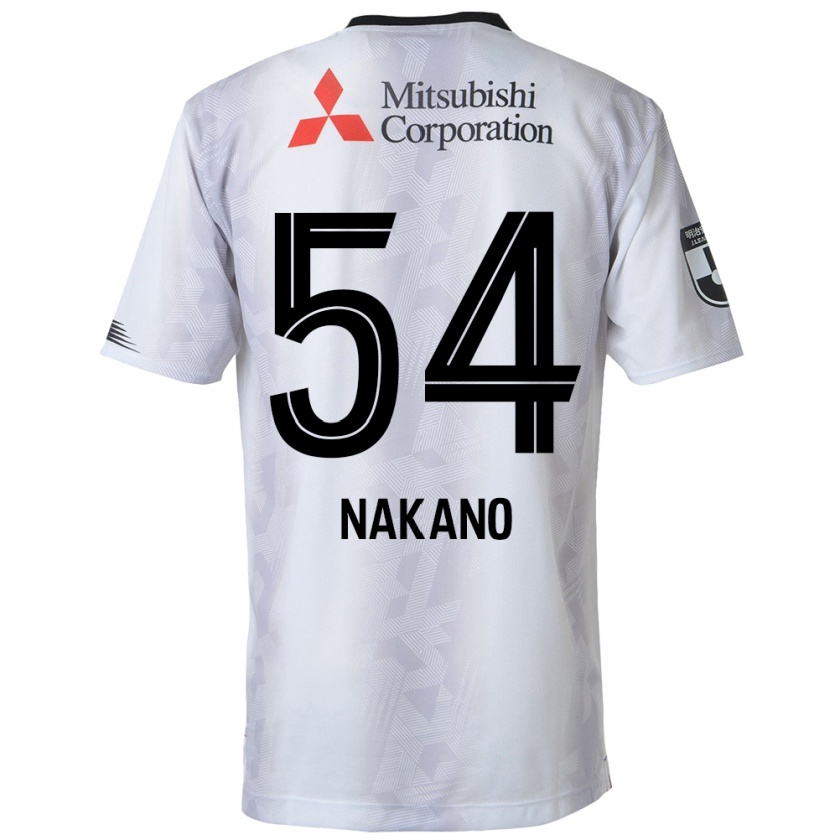 Kandiny Niño Camiseta Yui Nakano #54 Blanco Negro 2ª Equipación 2024/25 La Camisa Chile