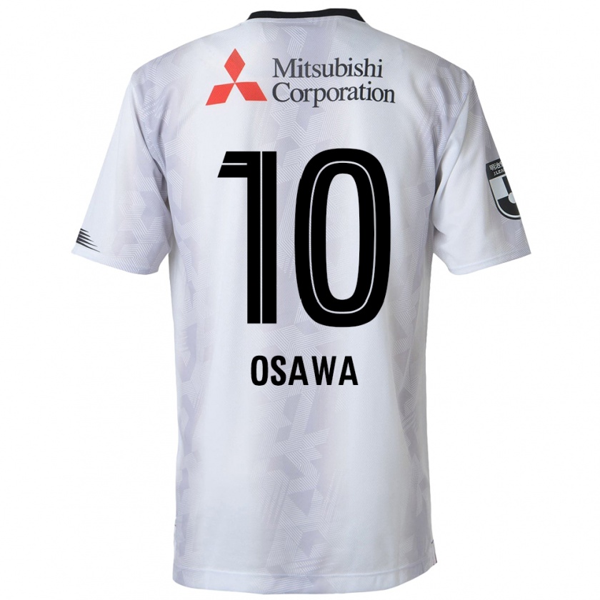 Kandiny Niño Camiseta Shuzo Osawa #10 Blanco Negro 2ª Equipación 2024/25 La Camisa Chile