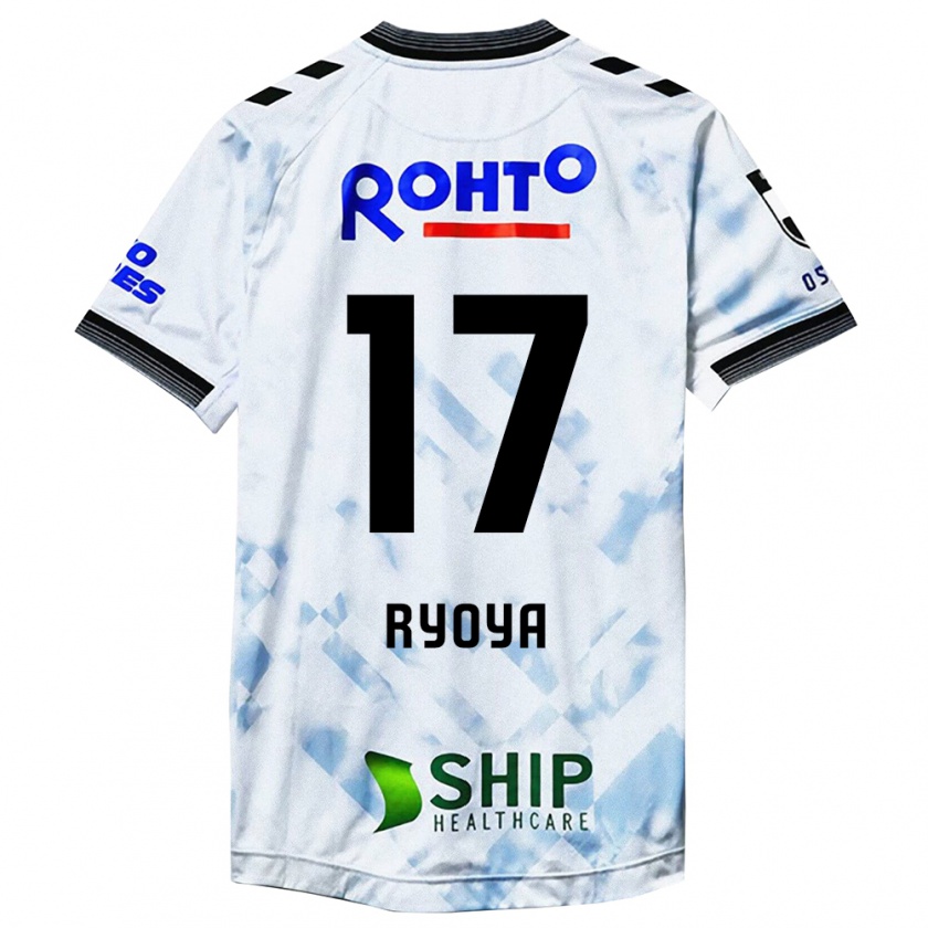 Kandiny Niño Camiseta Ryoya Yamashita #17 Blanco Negro 2ª Equipación 2024/25 La Camisa Chile