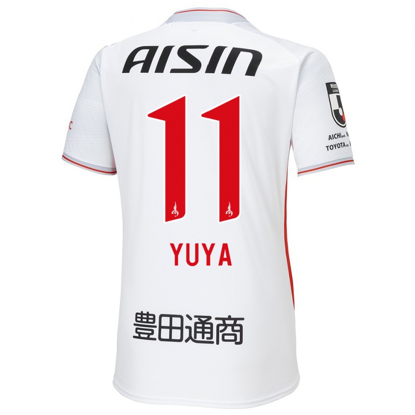 Kandiny Niño Camiseta Yuya Yamagishi #11 Blanco Amarillo Rojo 2ª Equipación 2024/25 La Camisa Chile