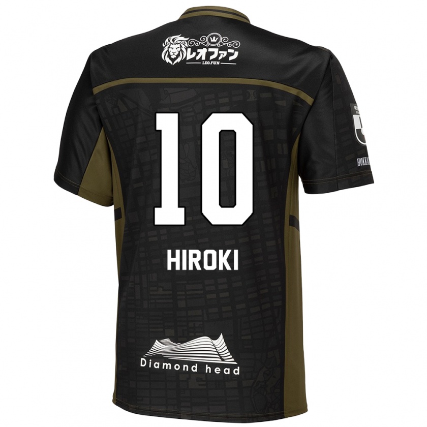 Kandiny Niño Camiseta Hiroki Miyazawa #10 Verde Negro 2ª Equipación 2024/25 La Camisa Chile