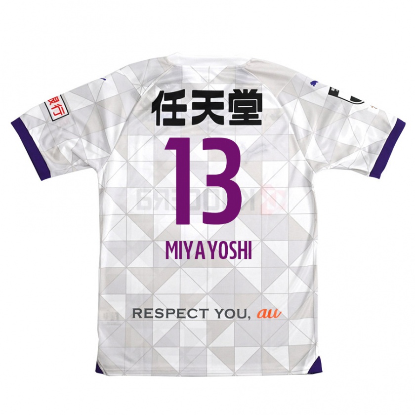 Kandiny Niño Camiseta Takumi Miyayoshi #13 Blanco Morado 2ª Equipación 2024/25 La Camisa Chile