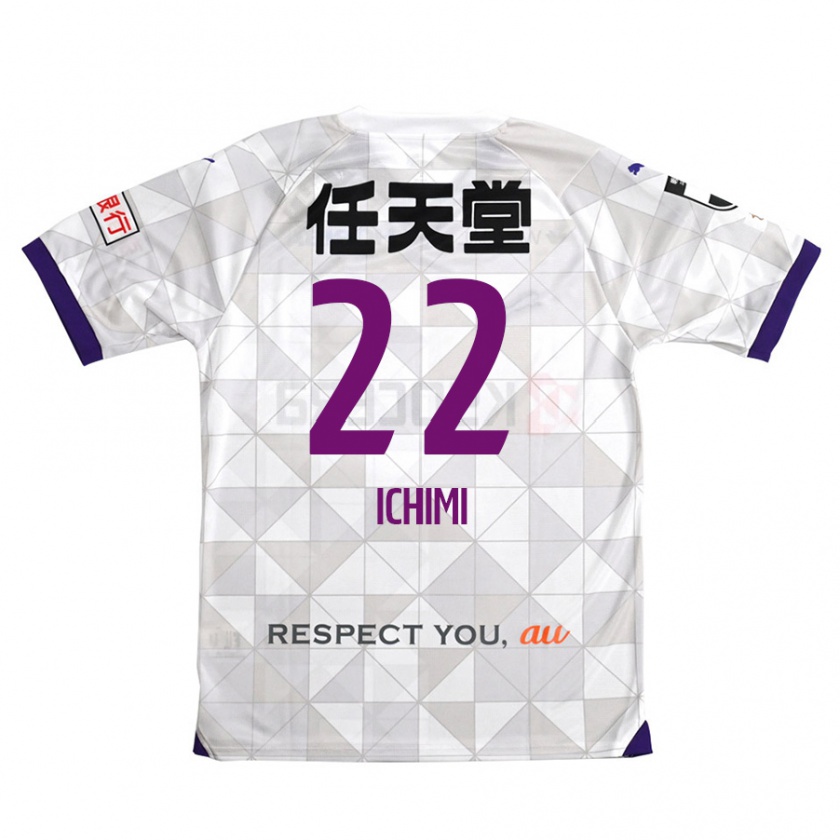 Kandiny Niño Camiseta Kazunari Ichimi #22 Blanco Morado 2ª Equipación 2024/25 La Camisa Chile