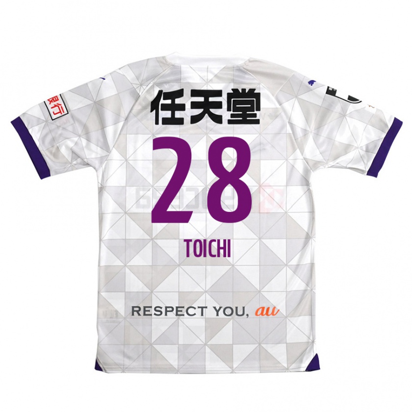 Kandiny Niño Camiseta Toichi Suzuki #28 Blanco Morado 2ª Equipación 2024/25 La Camisa Chile