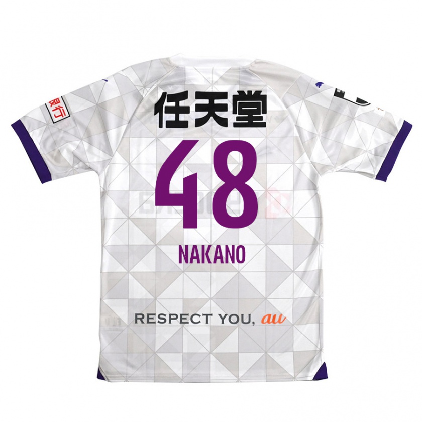 Kandiny Niño Camiseta Ryuma Nakano #48 Blanco Morado 2ª Equipación 2024/25 La Camisa Chile