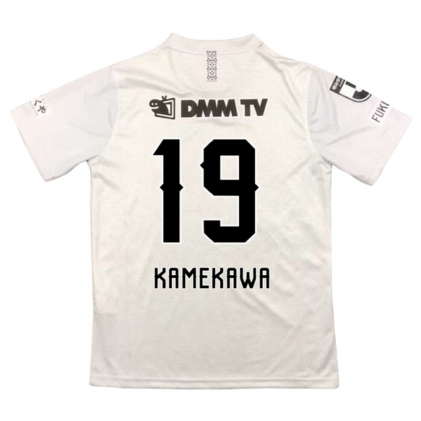 Kandiny Niño Camiseta Masashi Kamekawa #19 Gris Negro 2ª Equipación 2024/25 La Camisa Chile