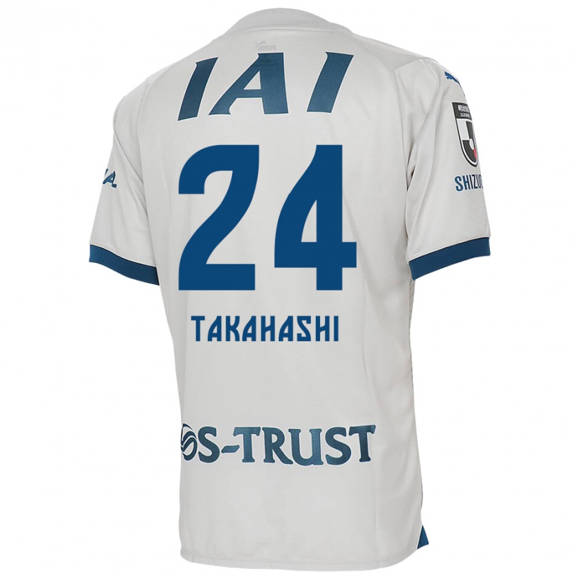 Kandiny Niño Camiseta Yuzuki Takahashi #24 Blanco Azul 2ª Equipación 2024/25 La Camisa Chile