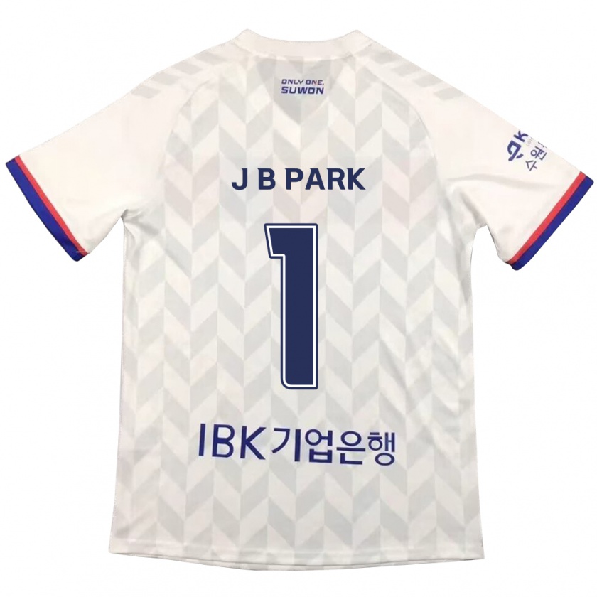 Kandiny Niño Camiseta Bae-Jong Park #1 Blanco Azul 2ª Equipación 2024/25 La Camisa Chile