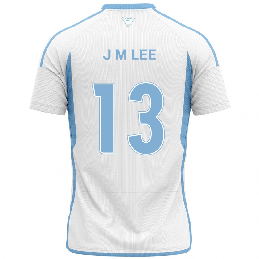 Kandiny Niño Camiseta Myung-Jae Lee #13 Blanco Azul 2ª Equipación 2024/25 La Camisa Chile