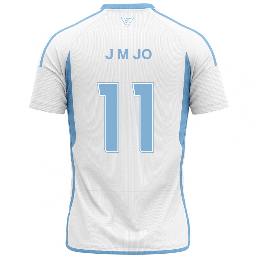 Kandiny Niño Camiseta Min-Jae Jo #11 Blanco Azul 2ª Equipación 2024/25 La Camisa Chile