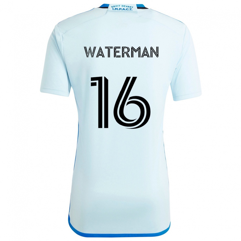 Kandiny Niño Camiseta Joel Waterman #16 Azul Hielo 2ª Equipación 2024/25 La Camisa Chile