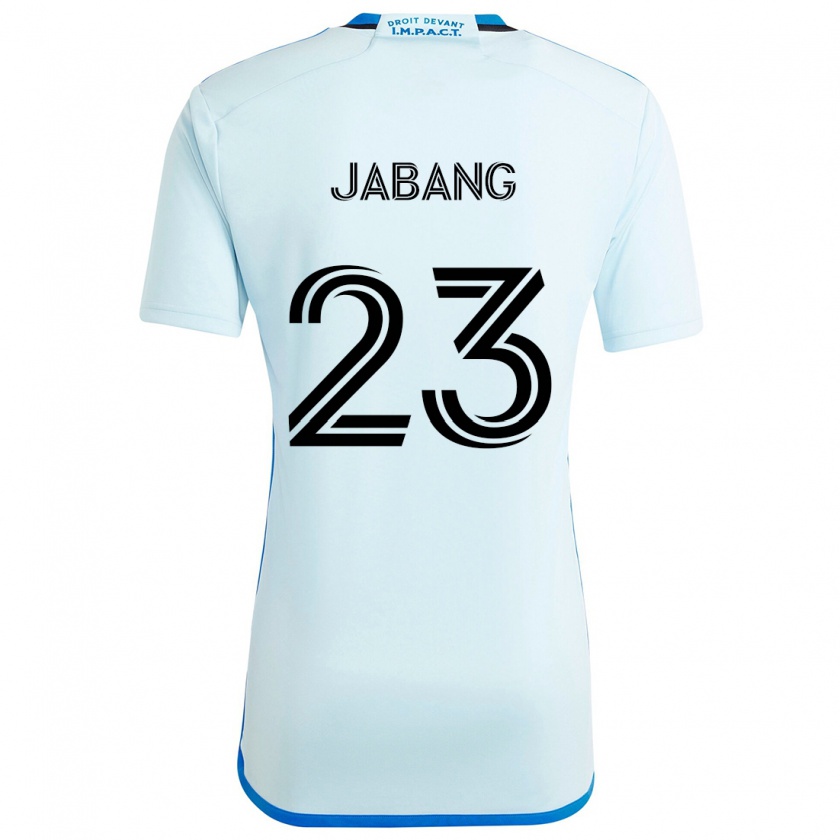 Kandiny Niño Camiseta Ousman Jabang #23 Azul Hielo 2ª Equipación 2024/25 La Camisa Chile