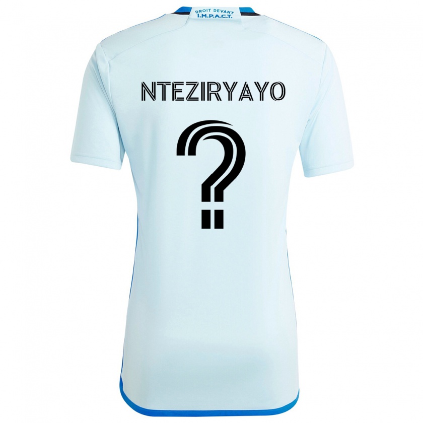 Kandiny Niño Camiseta Josh Nteziryayo #0 Azul Hielo 2ª Equipación 2024/25 La Camisa Chile