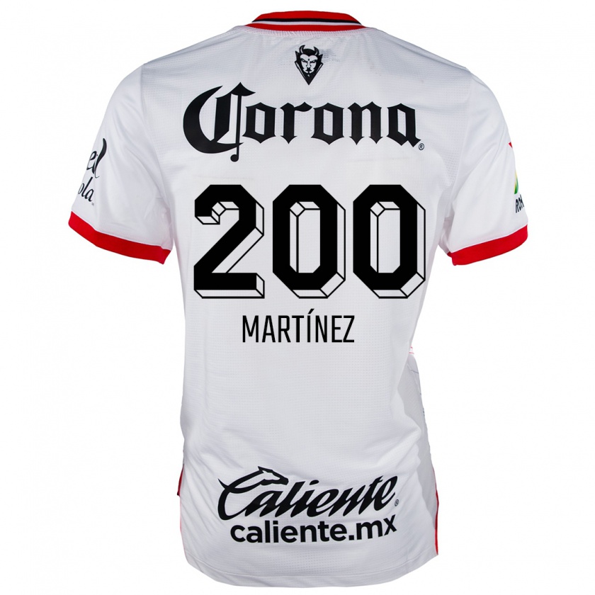 Kandiny Niño Camiseta Edgar Martínez #200 Blanco Rojo 2ª Equipación 2024/25 La Camisa Chile