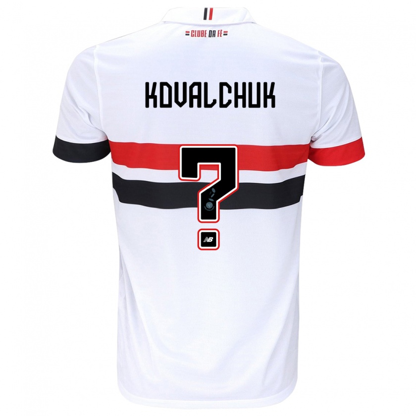 Kandiny Hombre Camiseta Filipp Kovalchuk #0 Blanco Rojo Negro 1ª Equipación 2024/25 La Camisa Chile