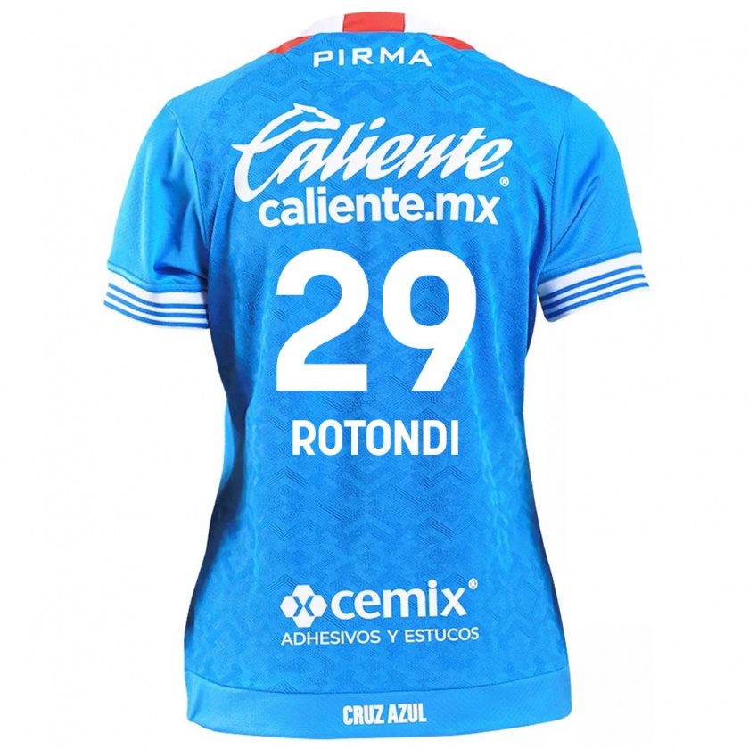 Kandiny Hombre Camiseta Carlos Rotondi #29 Cielo Azul 1ª Equipación 2024/25 La Camisa Chile