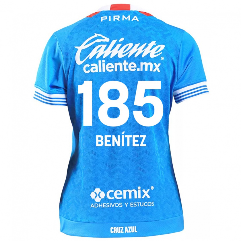 Kandiny Hombre Camiseta Cristopher Benítez #185 Cielo Azul 1ª Equipación 2024/25 La Camisa Chile