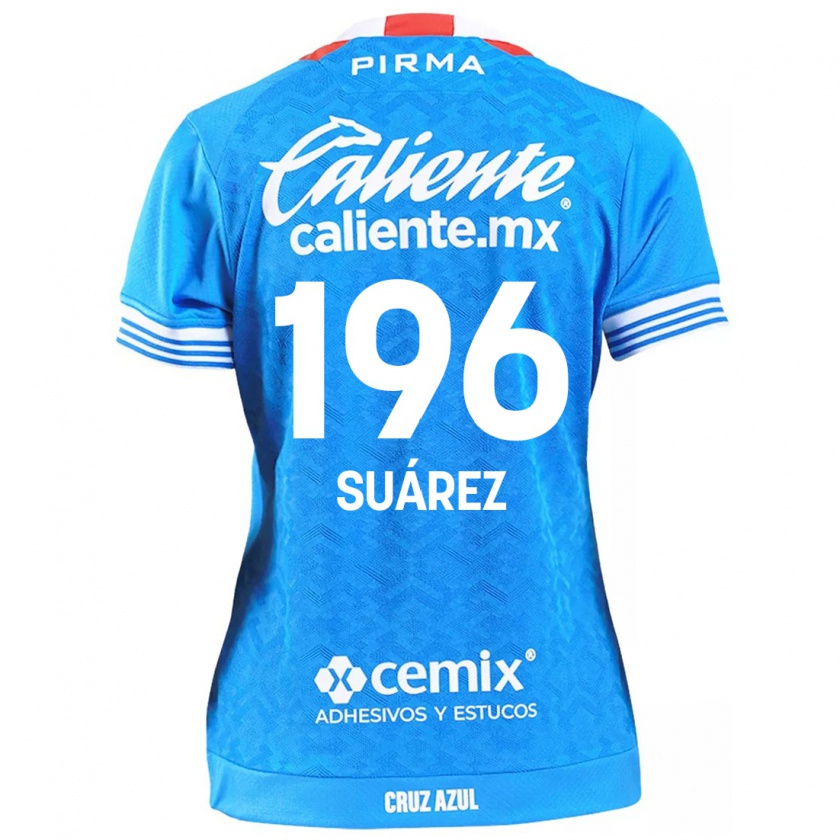 Kandiny Hombre Camiseta Javier Suárez #196 Cielo Azul 1ª Equipación 2024/25 La Camisa Chile