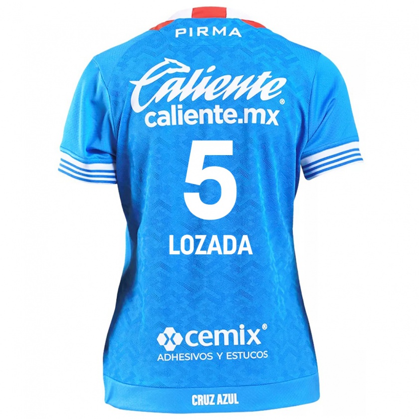 Kandiny Hombre Camiseta Ana Lozada #5 Cielo Azul 1ª Equipación 2024/25 La Camisa Chile