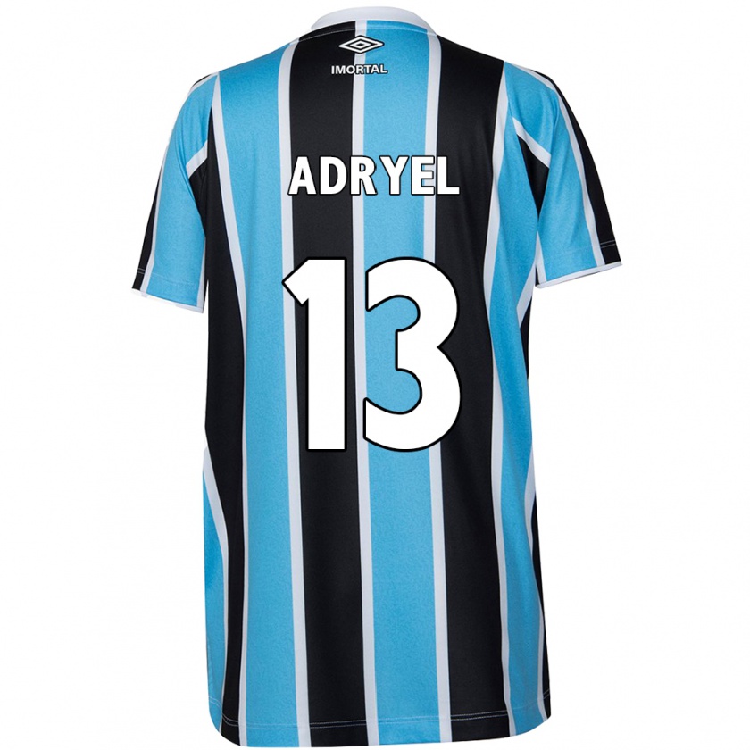 Kandiny Hombre Camiseta Adryel #13 Azul Negro Blanco 1ª Equipación 2024/25 La Camisa Chile