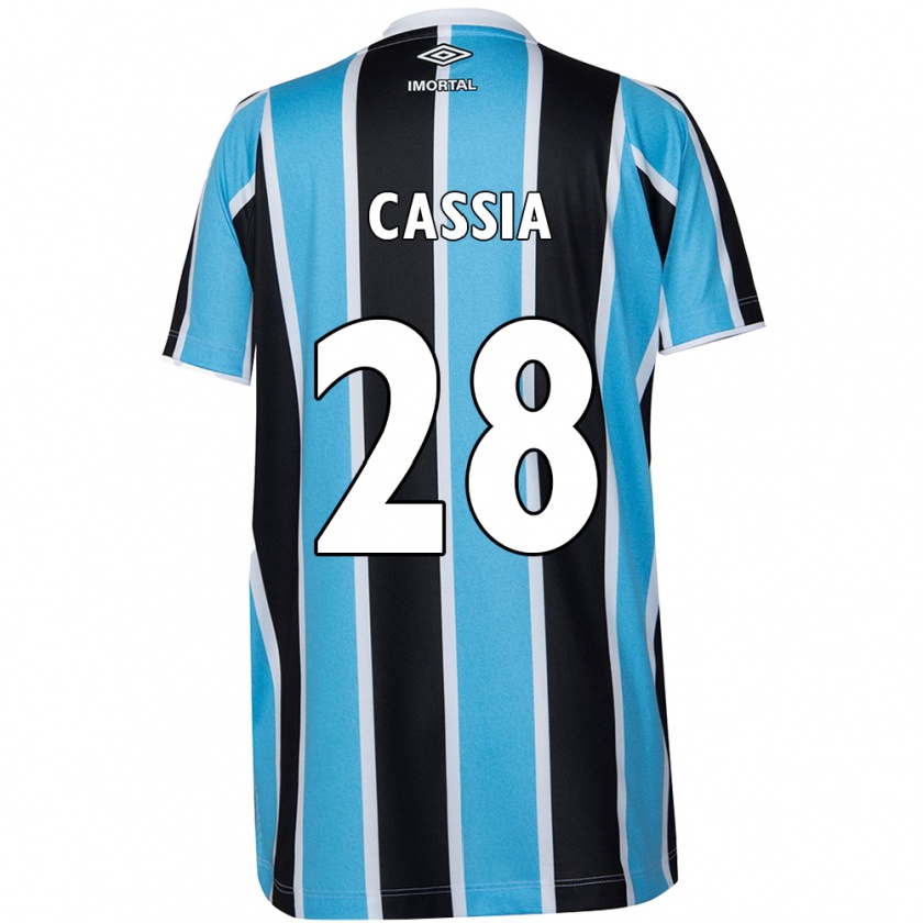 Kandiny Hombre Camiseta Cássia #28 Azul Negro Blanco 1ª Equipación 2024/25 La Camisa Chile