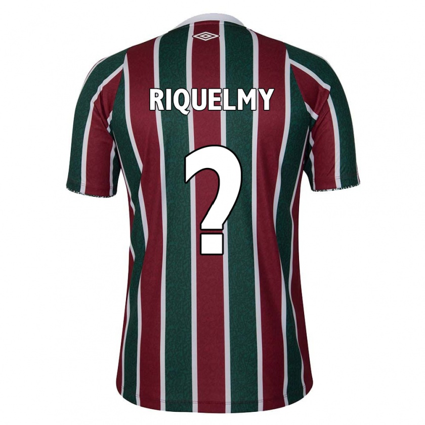 Kandiny Hombre Camiseta Riquelmy #0 Verde Granate Blanco 1ª Equipación 2024/25 La Camisa Chile