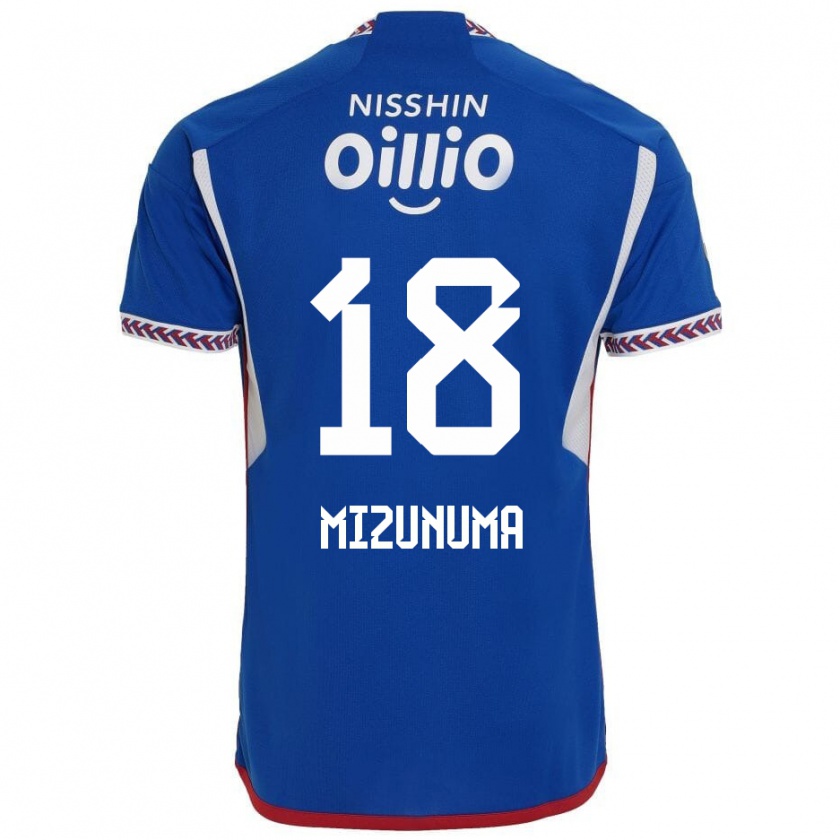 Kandiny Hombre Camiseta Kota Mizunuma #18 Azul Blanco Rojo 1ª Equipación 2024/25 La Camisa Chile