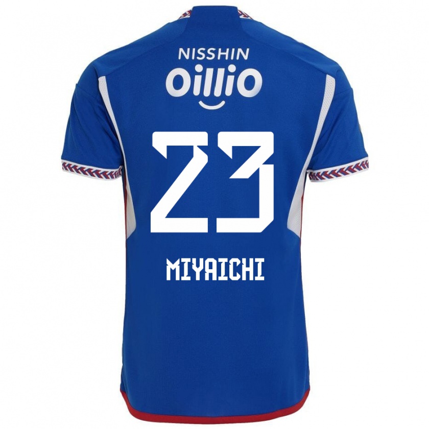 Kandiny Hombre Camiseta Ryo Miyaichi #23 Azul Blanco Rojo 1ª Equipación 2024/25 La Camisa Chile