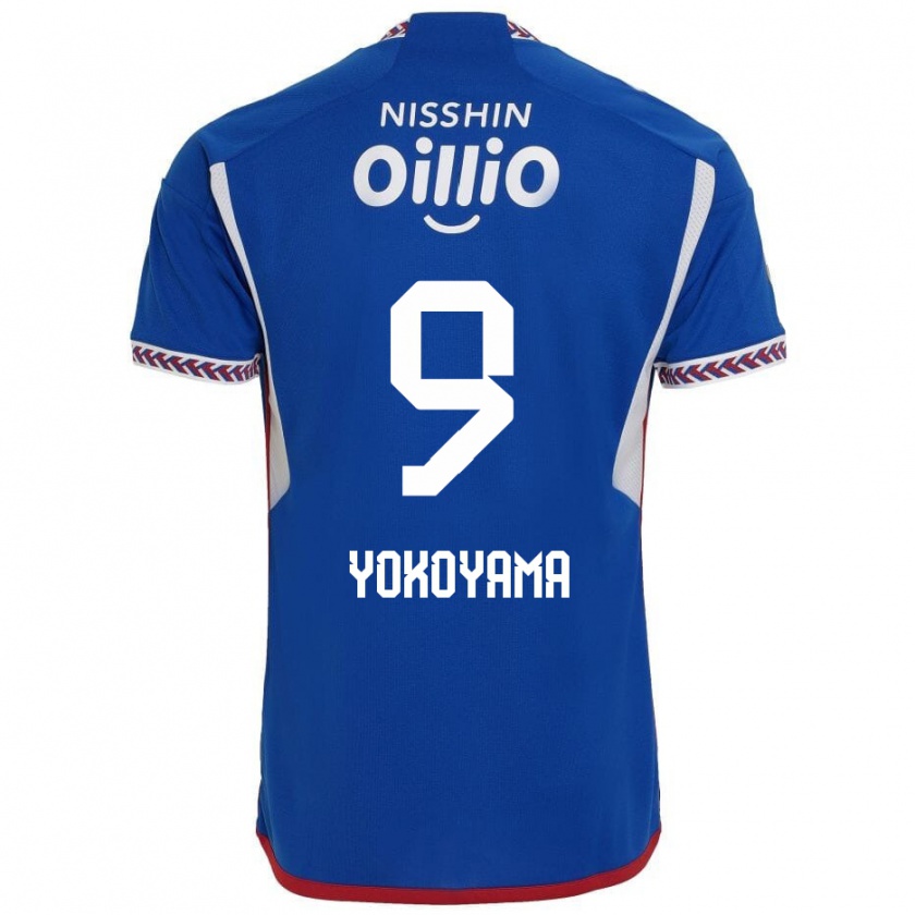 Kandiny Hombre Camiseta Shunsuke Yokoyama #9 Azul Blanco Rojo 1ª Equipación 2024/25 La Camisa Chile