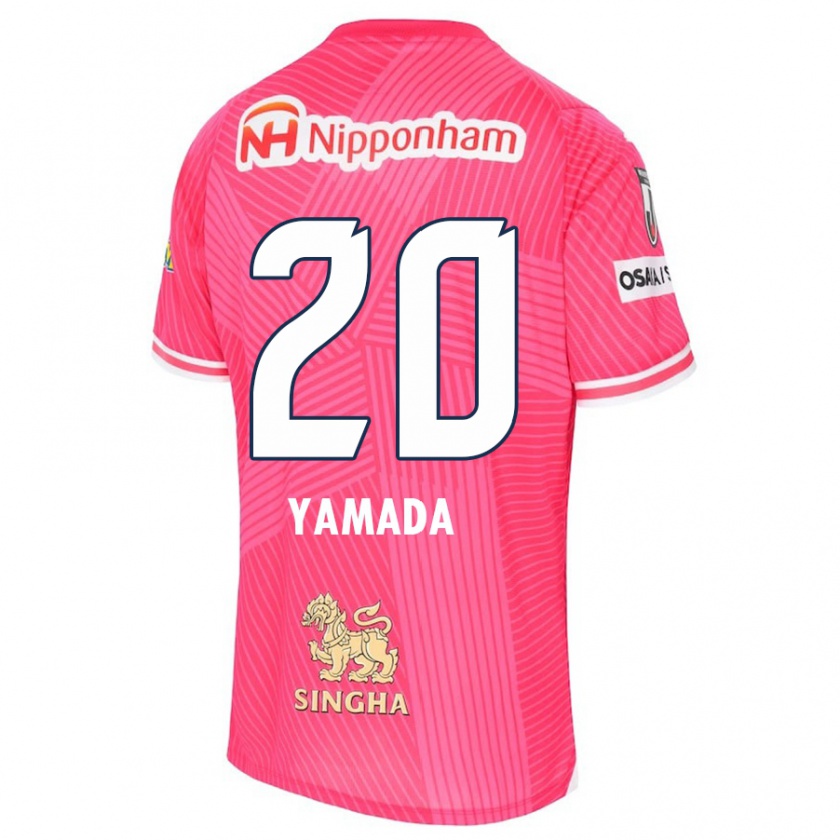 Kandiny Hombre Camiseta Kotaro Yamada #20 Rosa Blanco 1ª Equipación 2024/25 La Camisa Chile