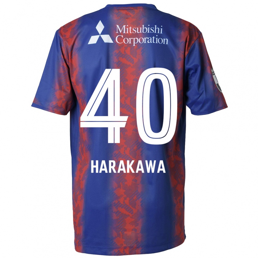 Kandiny Hombre Camiseta Riki Harakawa #40 Azul Rojo 1ª Equipación 2024/25 La Camisa Chile