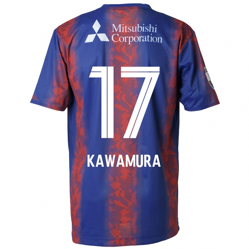 Kandiny Hombre Camiseta Riku Kawamura #17 Azul Rojo 1ª Equipación 2024/25 La Camisa Chile