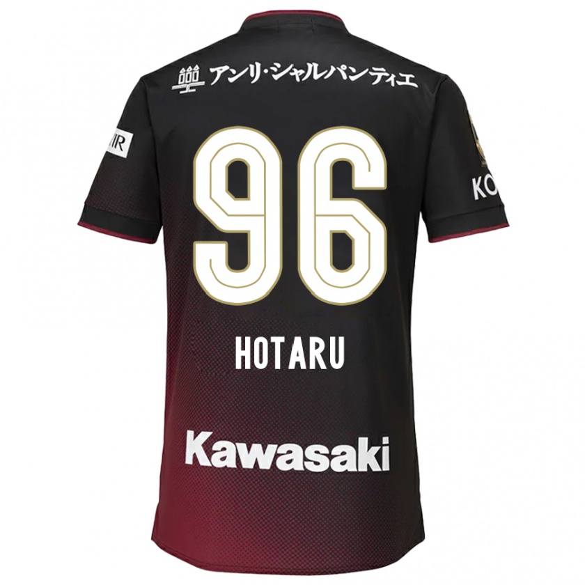 Kandiny Hombre Camiseta Hotaru Yamaguchi #96 Negro Rojo 1ª Equipación 2024/25 La Camisa Chile