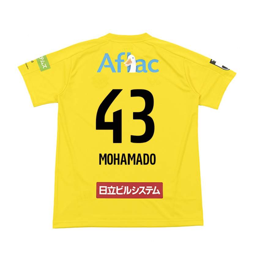 Kandiny Hombre Camiseta Faruzansana Mohamado #43 Amarillo Negro 1ª Equipación 2024/25 La Camisa Chile