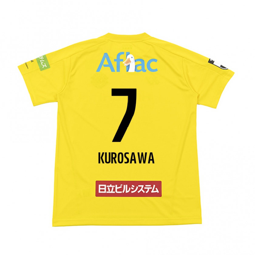 Kandiny Hombre Camiseta Shido Kurosawa #7 Amarillo Negro 1ª Equipación 2024/25 La Camisa Chile