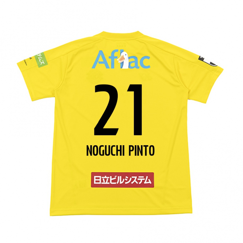 Kandiny Hombre Camiseta Amato Noguchi Pinto #21 Amarillo Negro 1ª Equipación 2024/25 La Camisa Chile