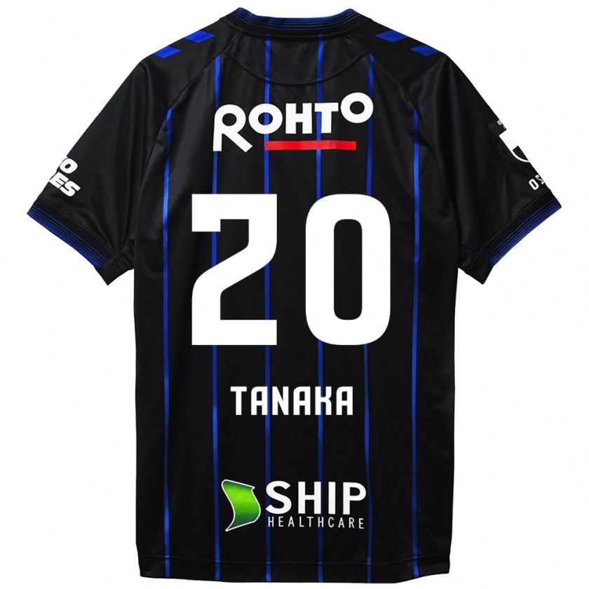 Kandiny Hombre Camiseta Hyoga Tanaka #20 Azul Negro 1ª Equipación 2024/25 La Camisa Chile