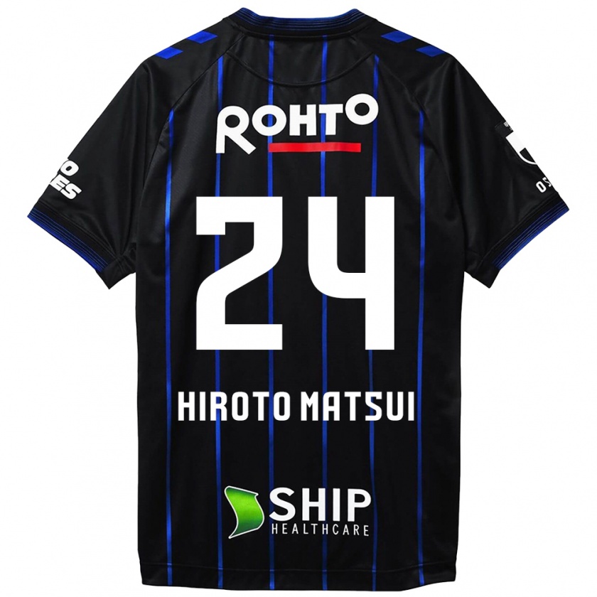 Kandiny Hombre Camiseta Elijah Hiroto Matsui #24 Azul Negro 1ª Equipación 2024/25 La Camisa Chile