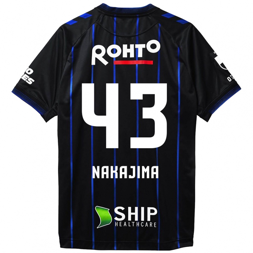 Kandiny Hombre Camiseta Yugo Nakajima #43 Azul Negro 1ª Equipación 2024/25 La Camisa Chile