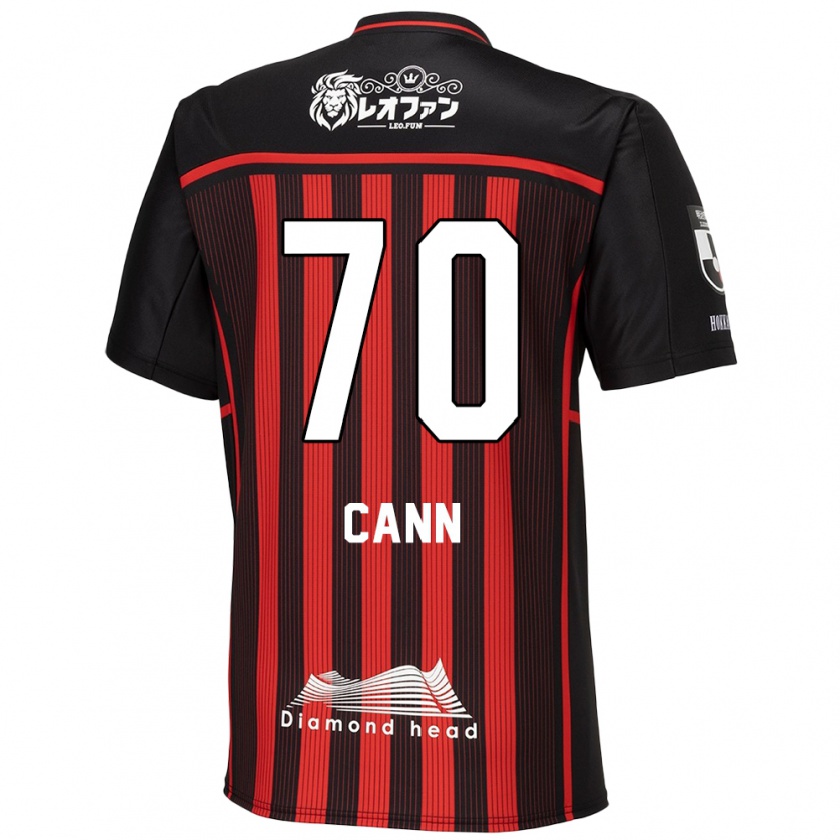 Kandiny Hombre Camiseta Francis Cann #70 Negro Rojo 1ª Equipación 2024/25 La Camisa Chile